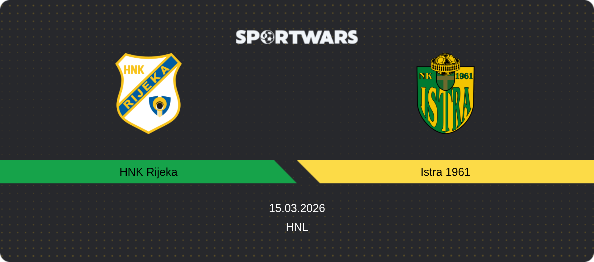 Match prediction HNK Rijeka — Istra 1961, HNL, 15.03.2026