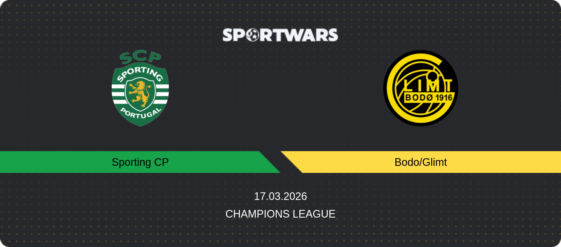 Match prediction Sporting CP — Bodo/Glimt, Champions League, 17.03.2026