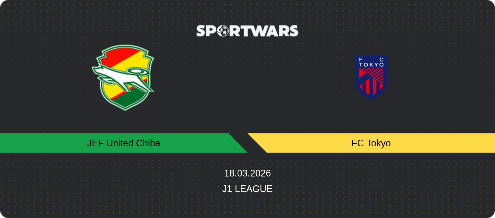 Match prediction JEF United Chiba — FC Tokyo, J1 League, 18.03.2026