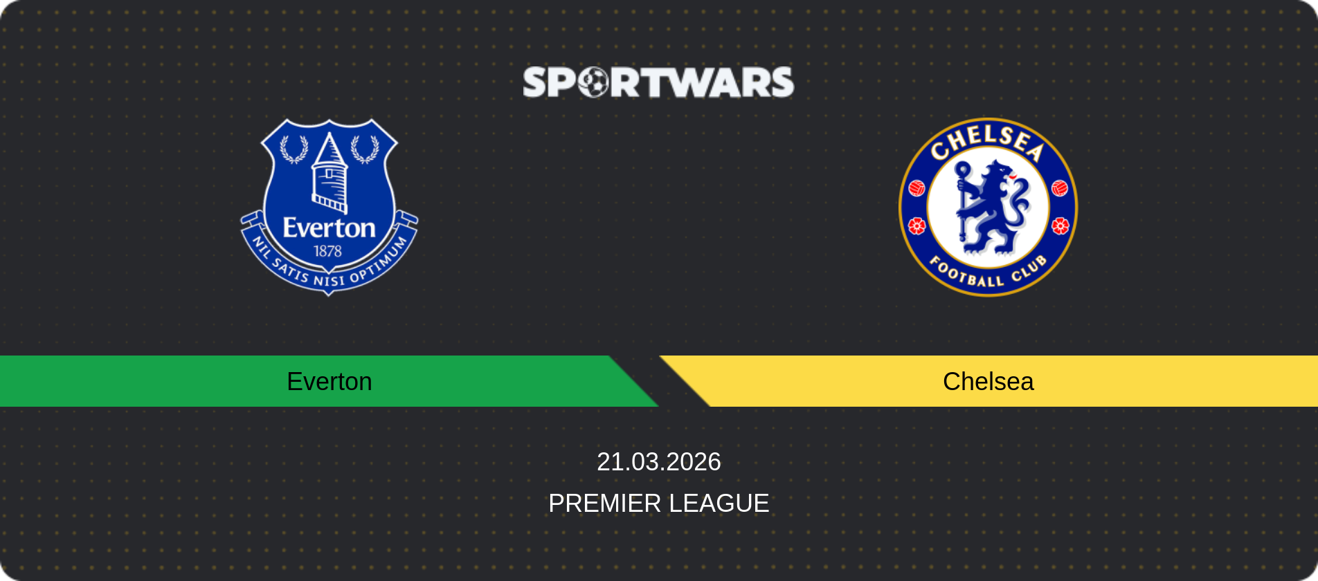 Match prediction Everton — Chelsea, Premier League, 21.03.2026