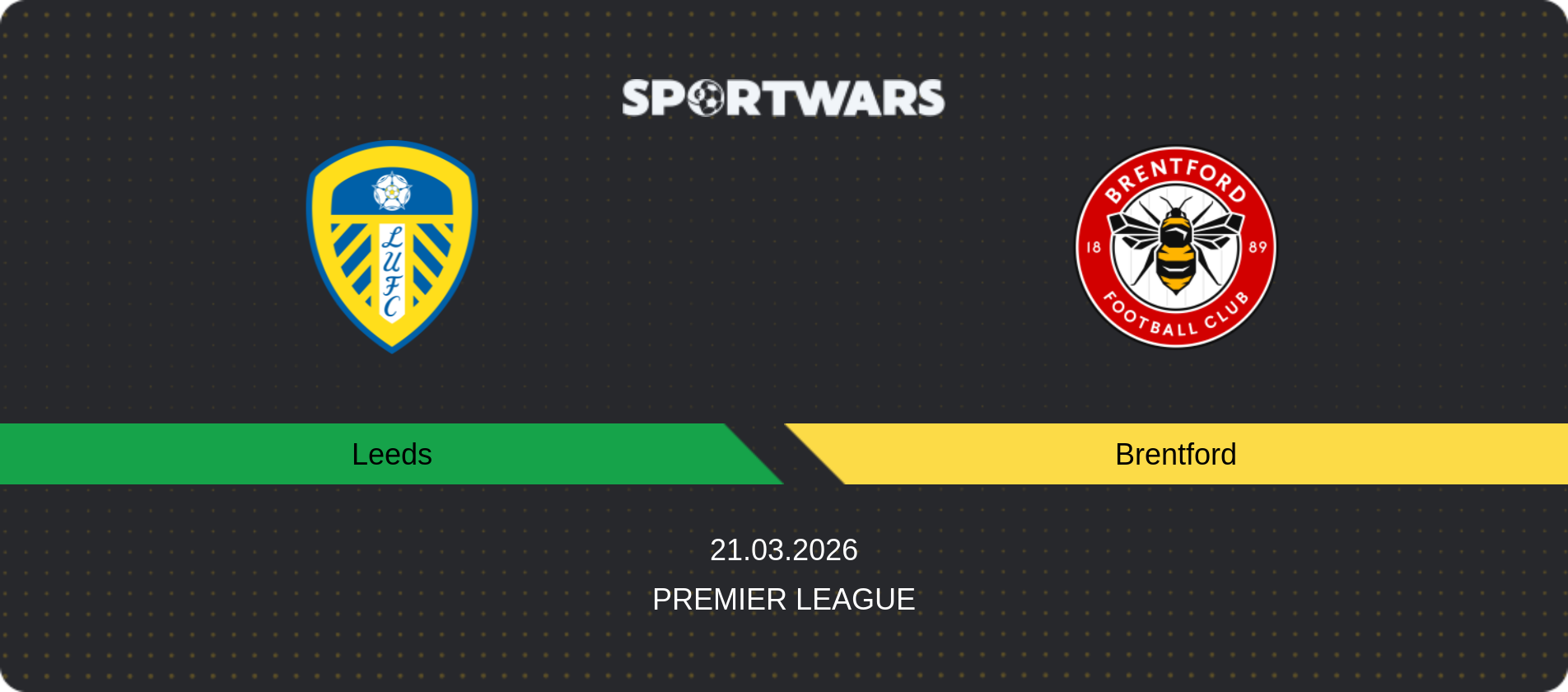 Match prediction Leeds — Brentford, Premier League, 21.03.2026