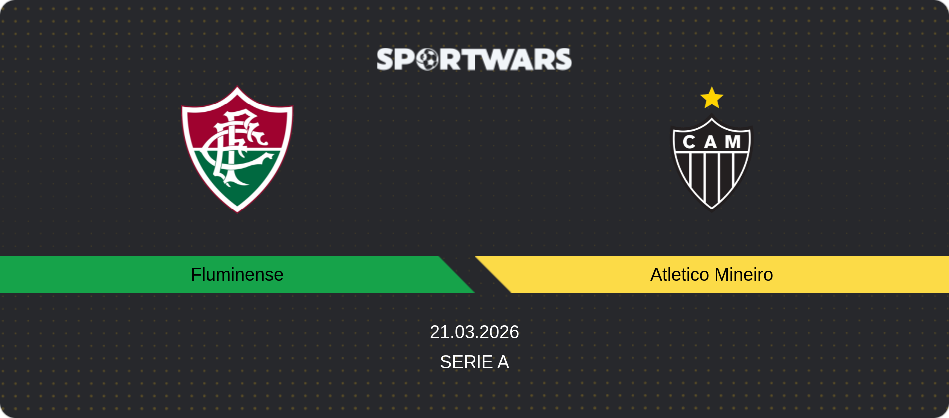 Match prediction Fluminense — Atletico Mineiro, Serie A, 21.03.2026