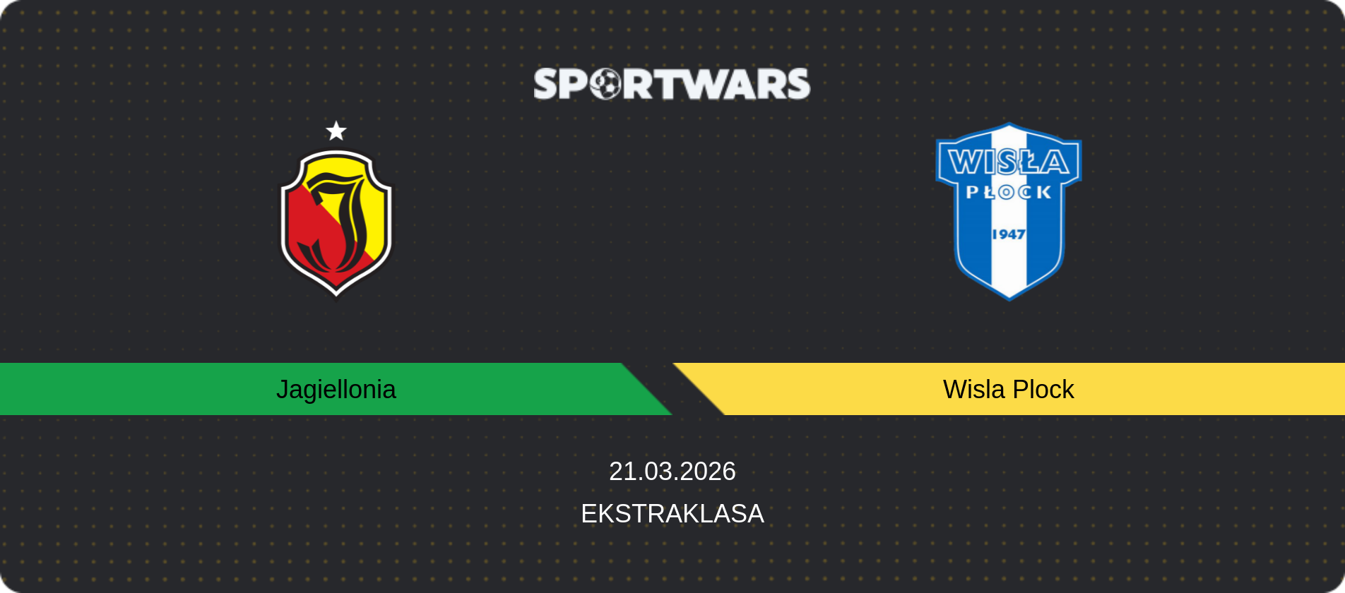 Match prediction Jagiellonia — Wisla Plock, Ekstraklasa, 21.03.2026