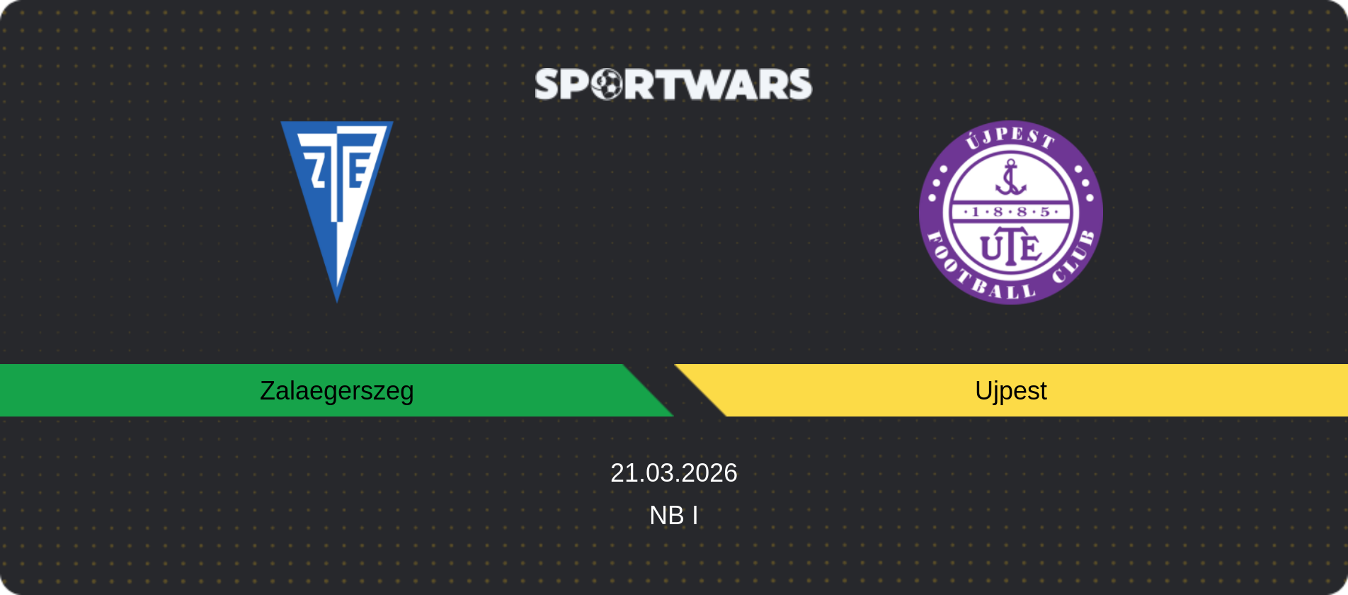 Match prediction Zalaegerszeg — Ujpest, NB I, 21.03.2026
