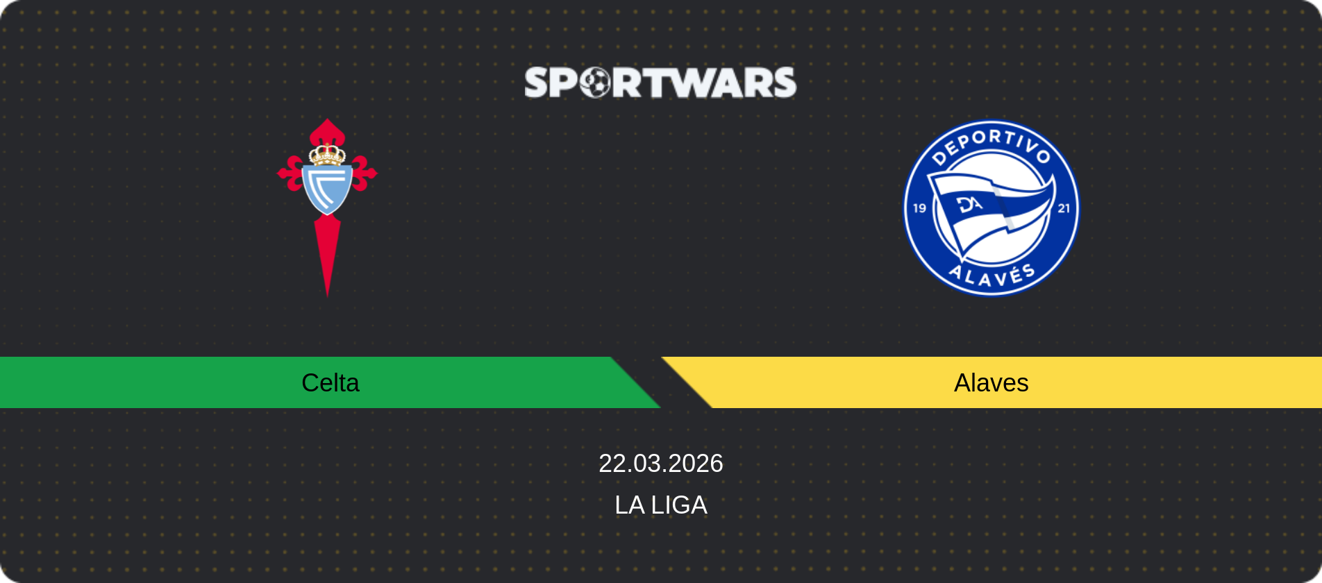 Match prediction Celta — Alaves, La Liga, 22.03.2026
