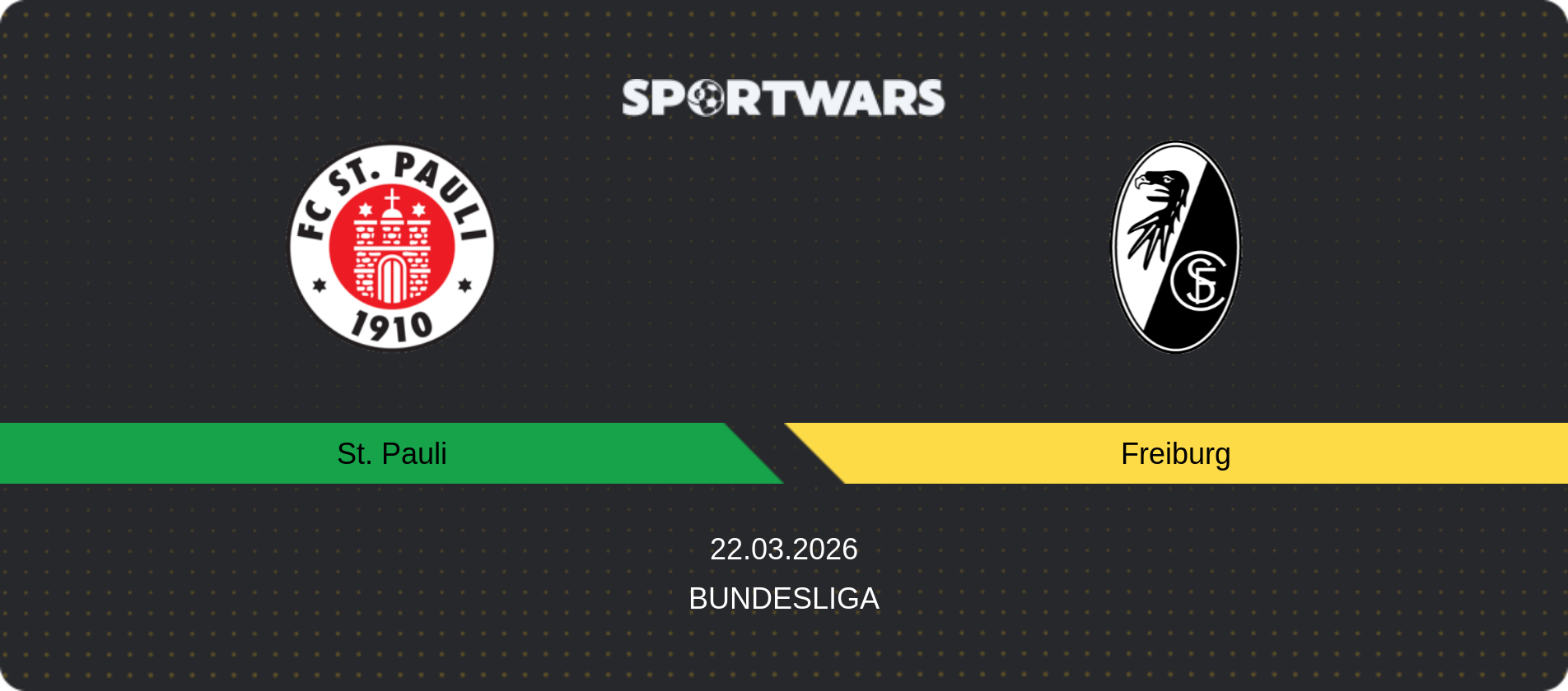Match prediction St. Pauli — Freiburg, Bundesliga, 22.03.2026