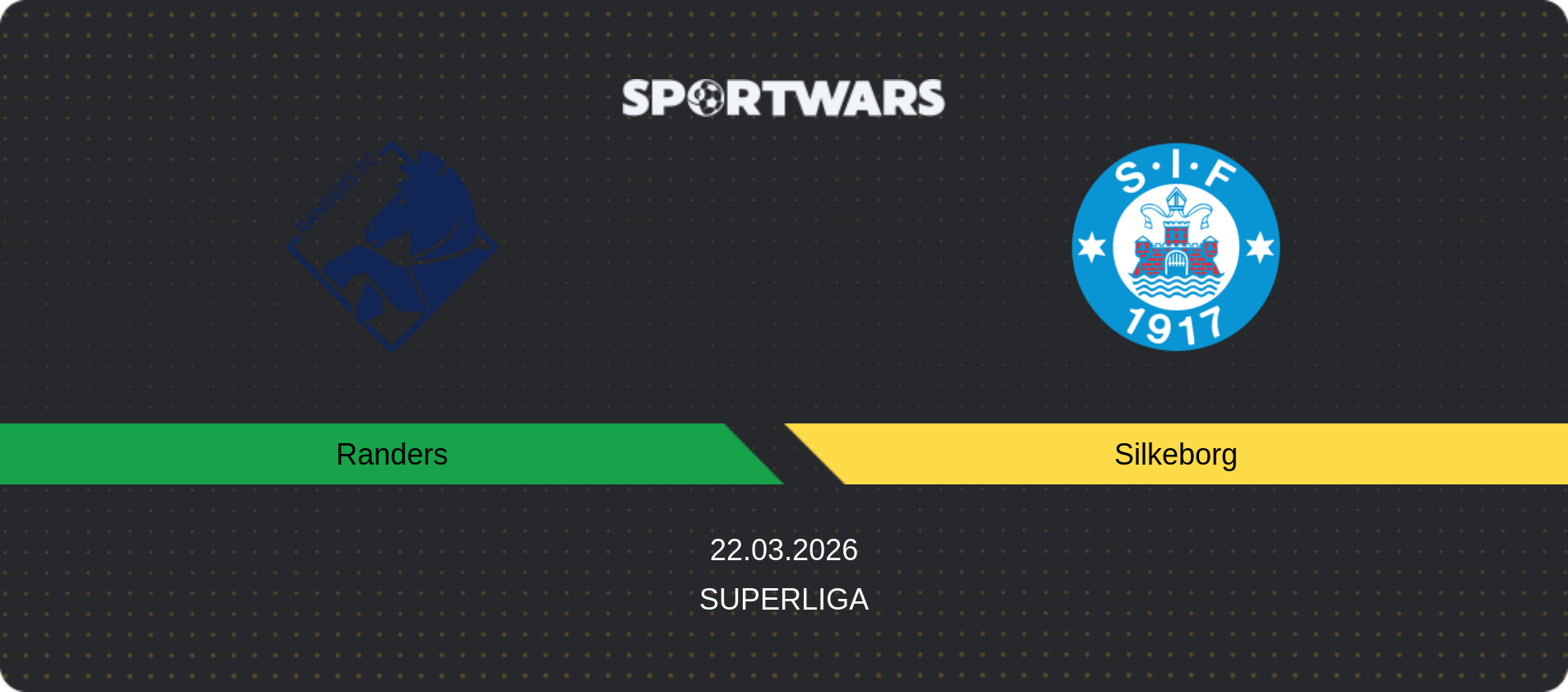 Match prediction Randers — Silkeborg, Superliga, 22.03.2026