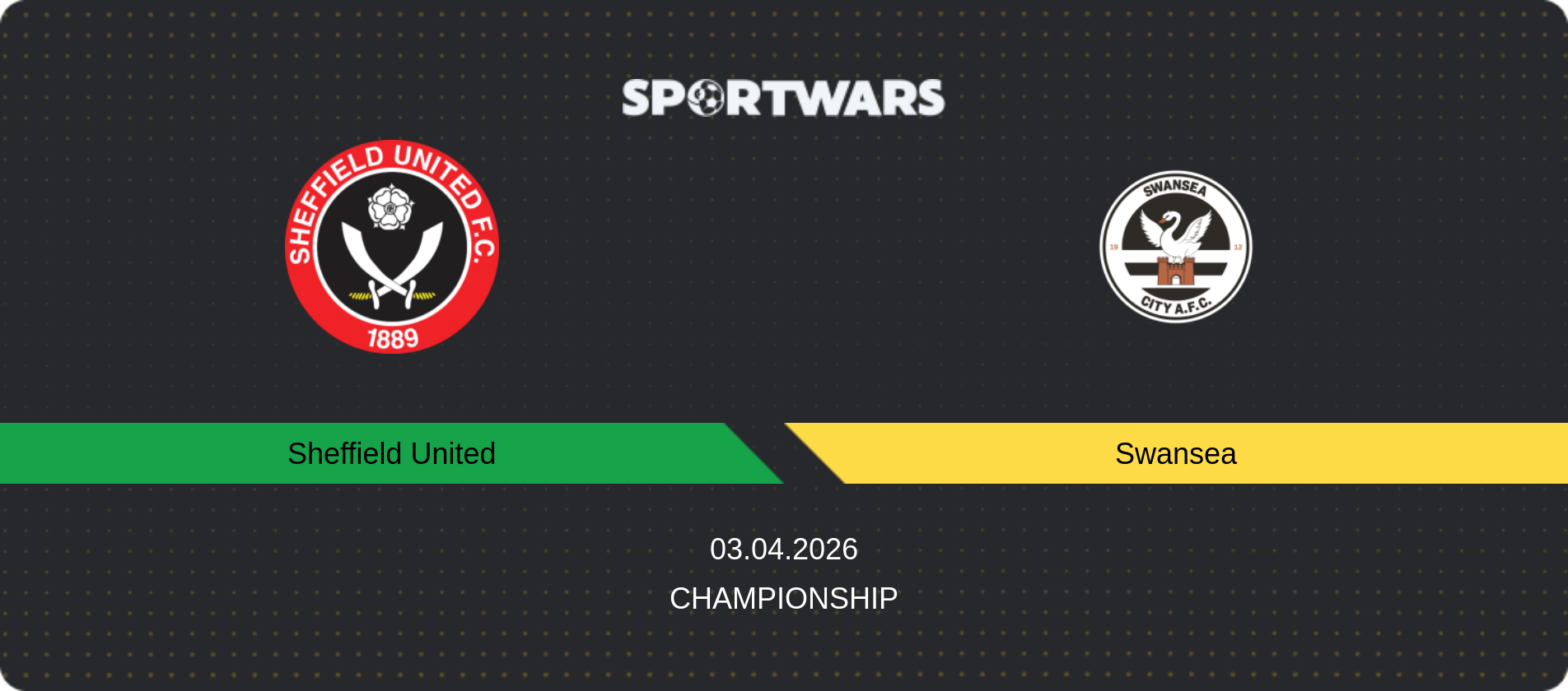 Match prediction Sheffield United — Swansea, Championship, 03.04.2026