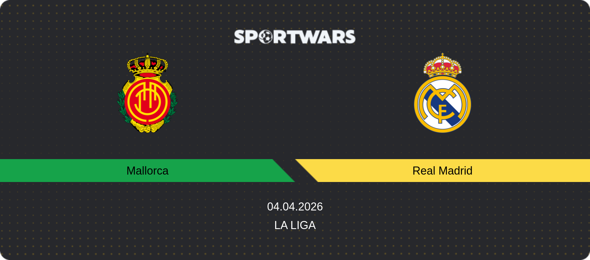 Match prediction Mallorca — Real Madrid, La Liga, 04.04.2026