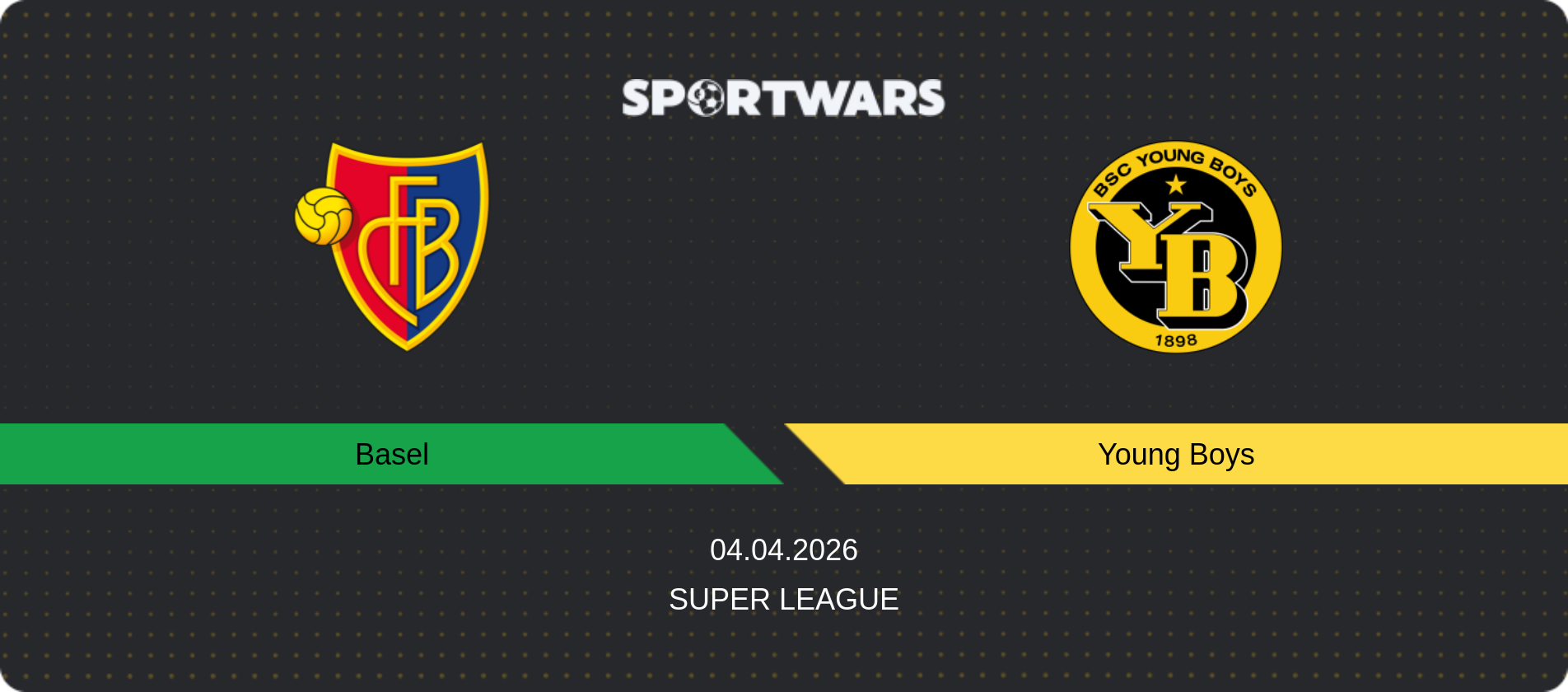 Match prediction Basel — Young Boys, Super League, 04.04.2026