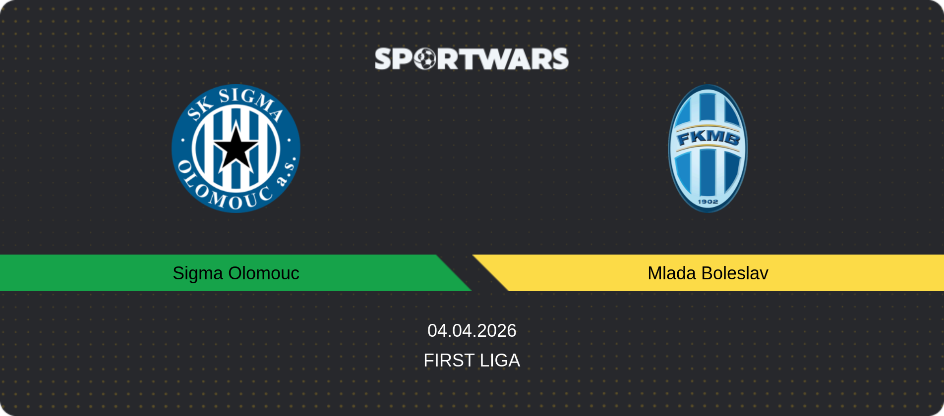 Match prediction Sigma Olomouc — Mlada Boleslav, First Liga, 04.04.2026