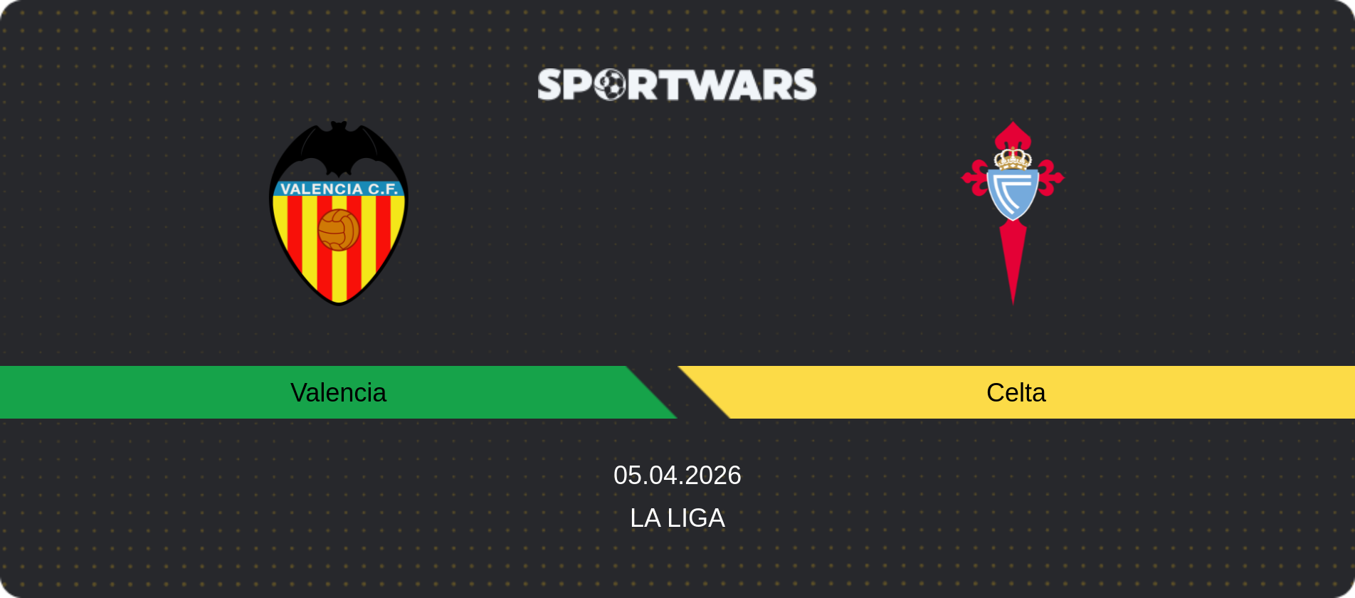 Match prediction Valencia — Celta, La Liga, 05.04.2026