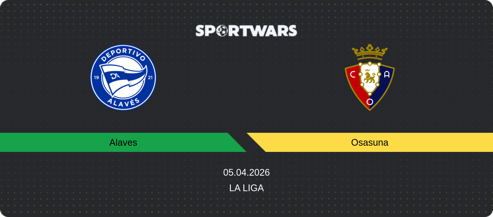 Match prediction Alaves — Osasuna, La Liga, 05.04.2026