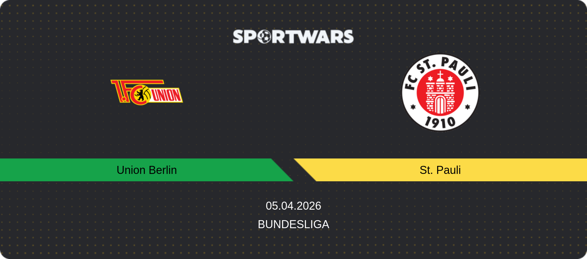 Match prediction Union Berlin — St. Pauli, Bundesliga, 05.04.2026