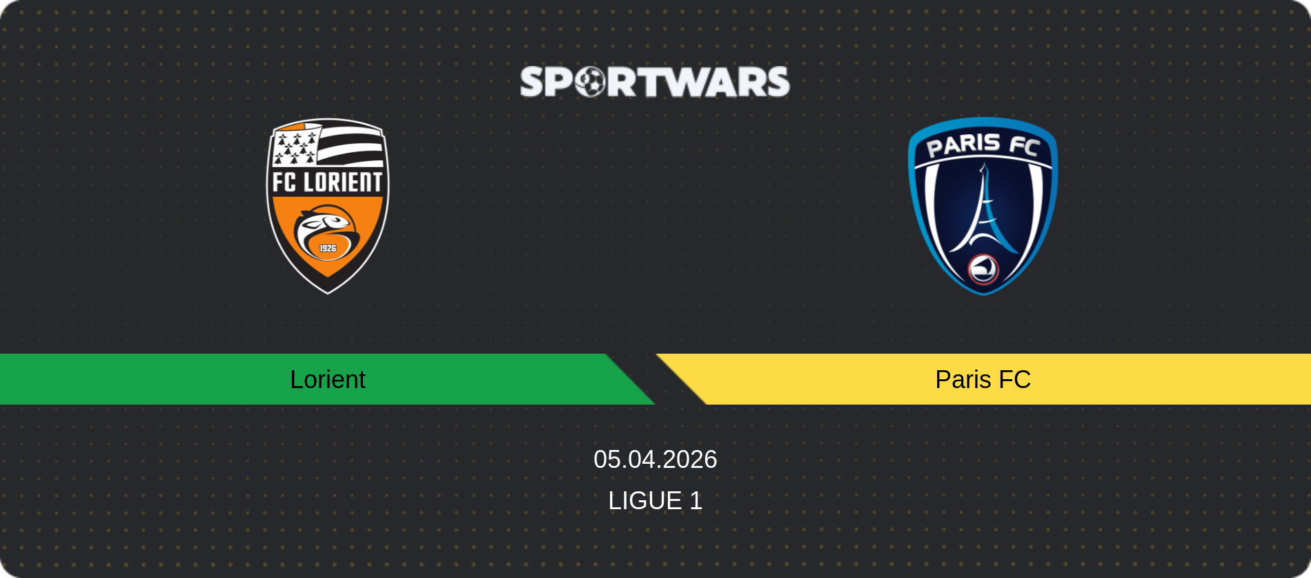 Match prediction Lorient — Paris FC, Ligue 1, 05.04.2026
