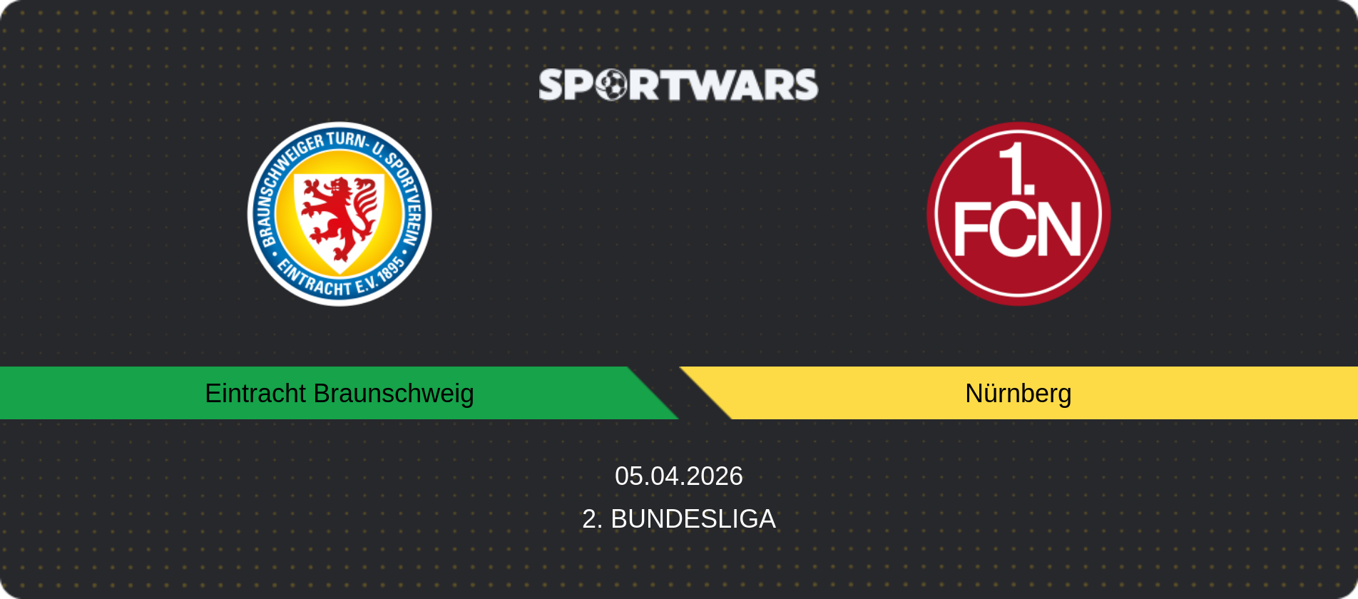 Match prediction Eintracht Braunschweig — Nürnberg, 2. Bundesliga, 05.04.2026