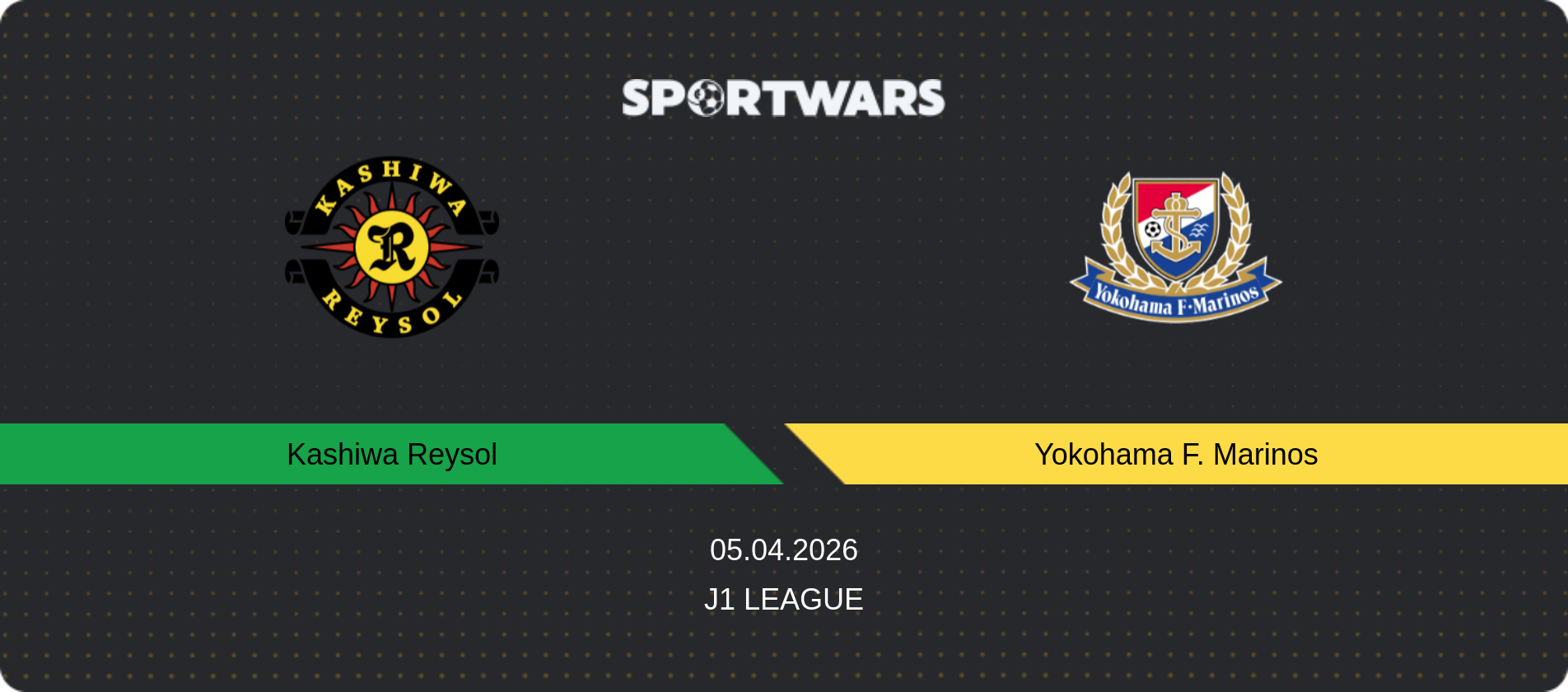 Match prediction Kashiwa Reysol — Yokohama F. Marinos, J1 League, 05.04.2026