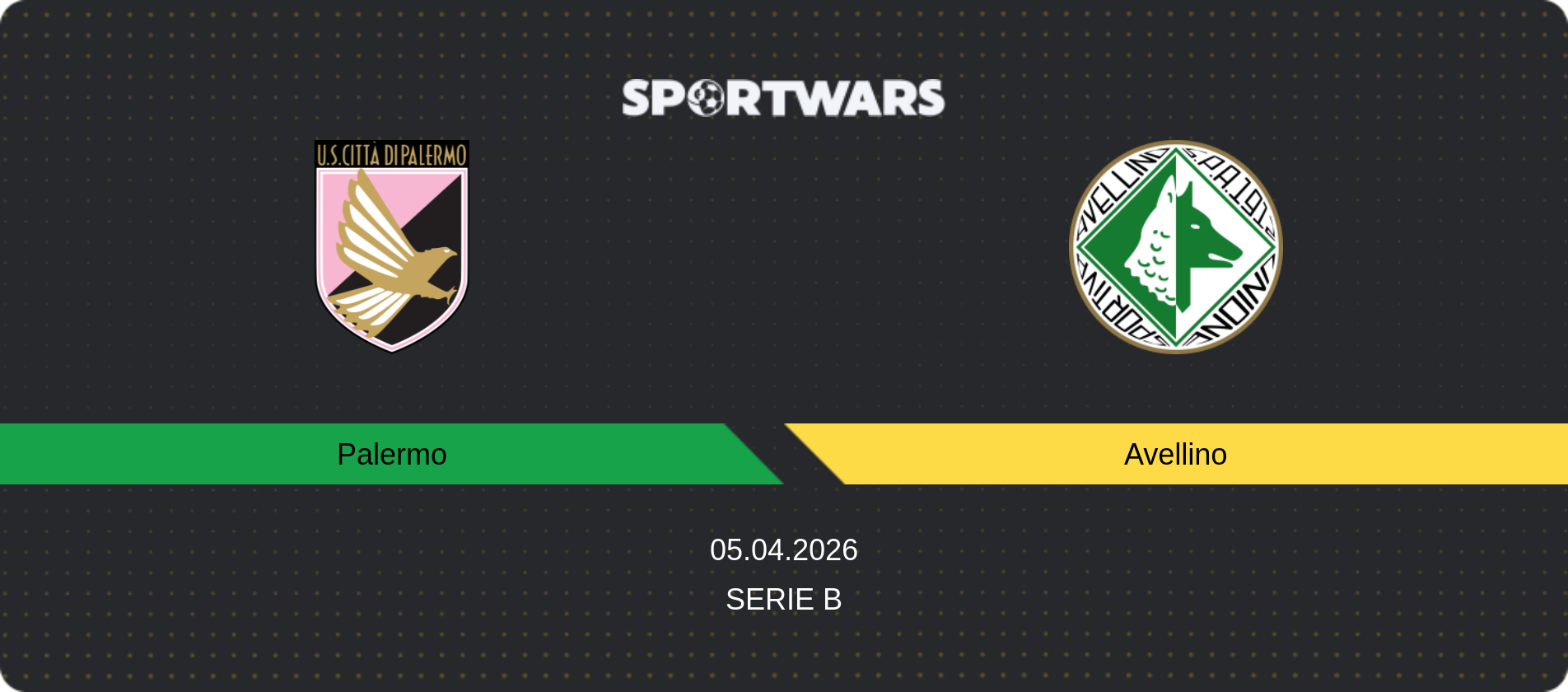 Match prediction Palermo — Avellino, Serie B, 05.04.2026