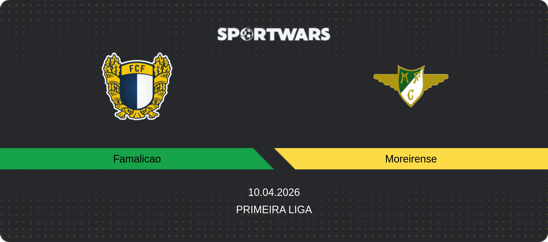 Match prediction Famalicao — Moreirense, Primeira Liga, 10.04.2026