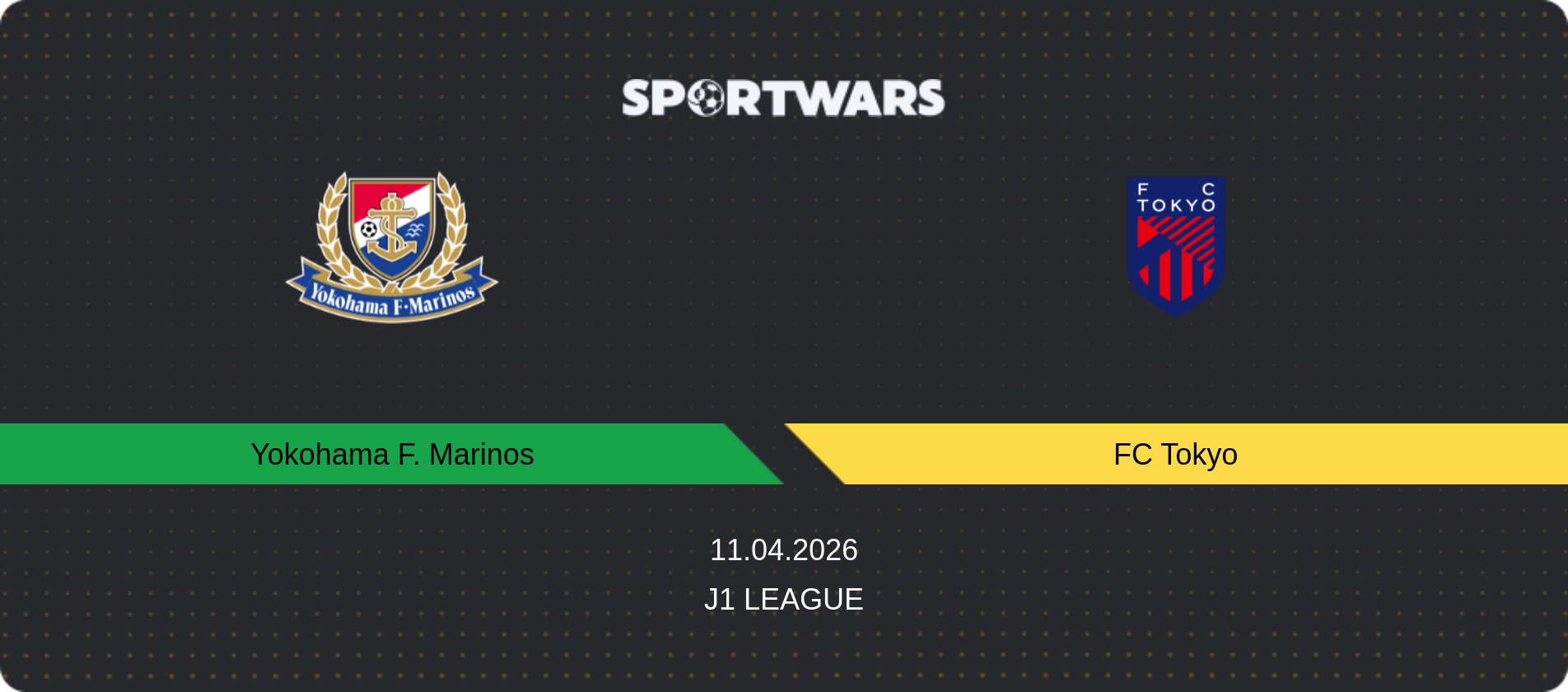 Match prediction Yokohama F. Marinos — FC Tokyo, J1 League, 11.04.2026
