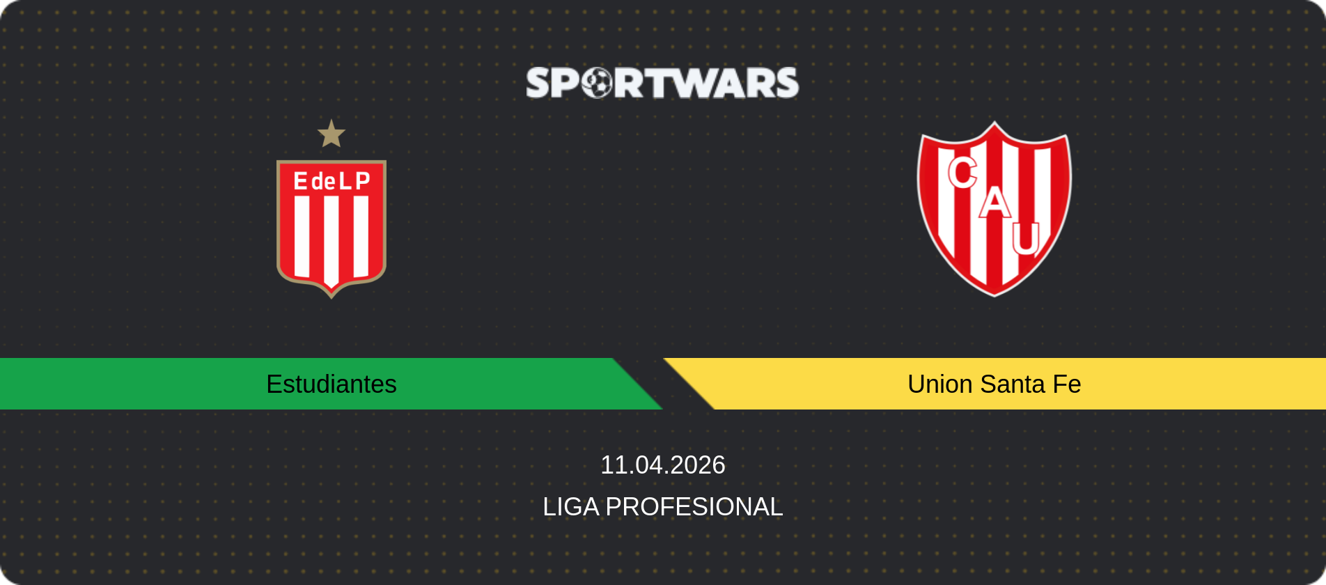 Match prediction Estudiantes — Union Santa Fe, Liga Profesional, 11.04.2026