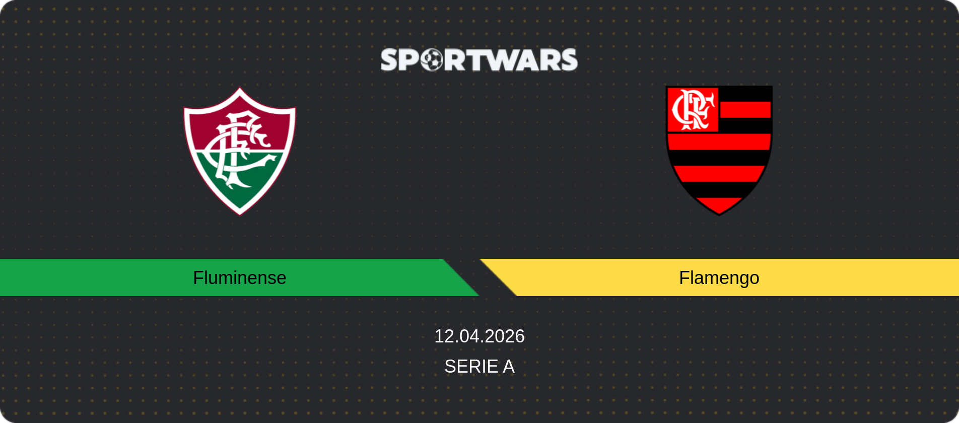 Match prediction Fluminense — Flamengo, Serie A, 12.04.2026