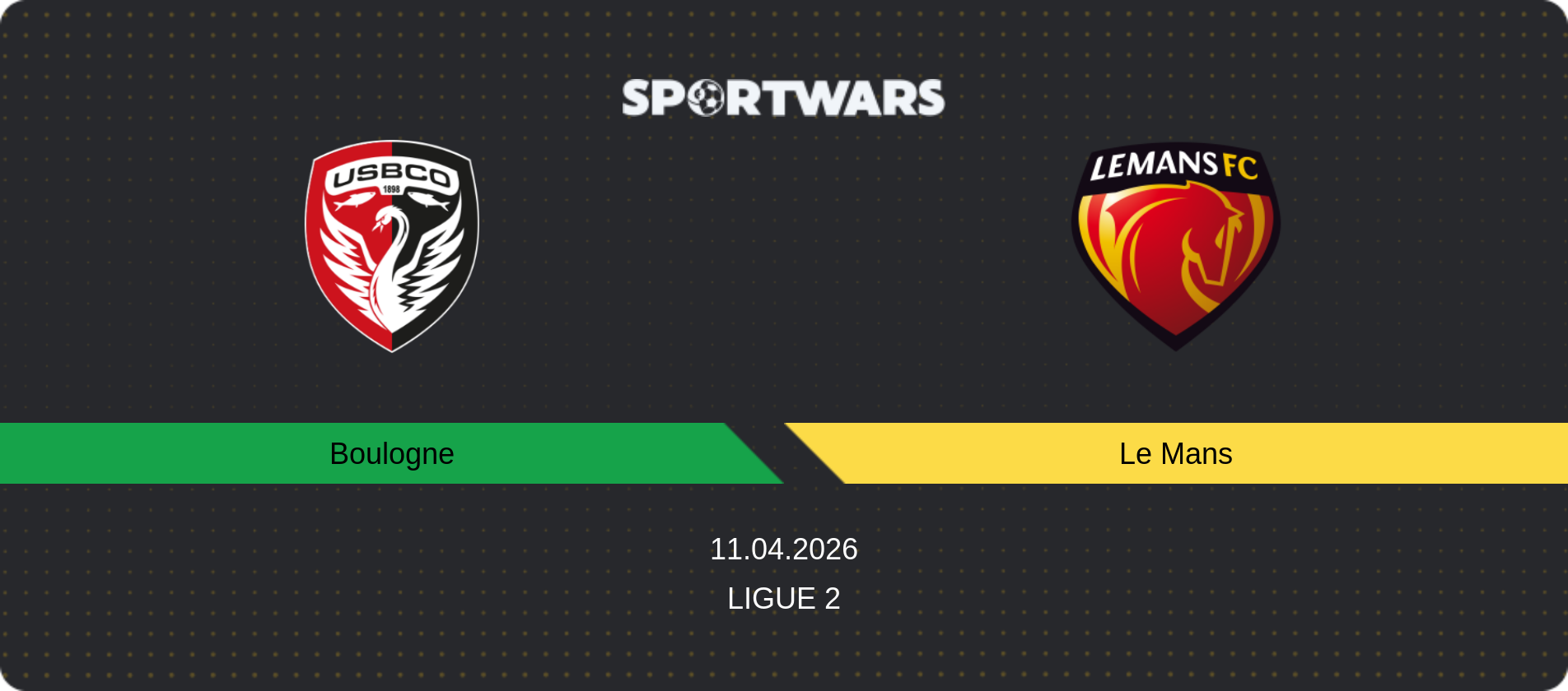 Match prediction Boulogne — Le Mans, Ligue 2, 11.04.2026