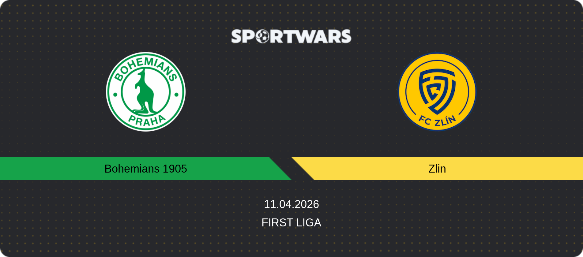 Match prediction Bohemians 1905 — Zlin, First Liga, 11.04.2026