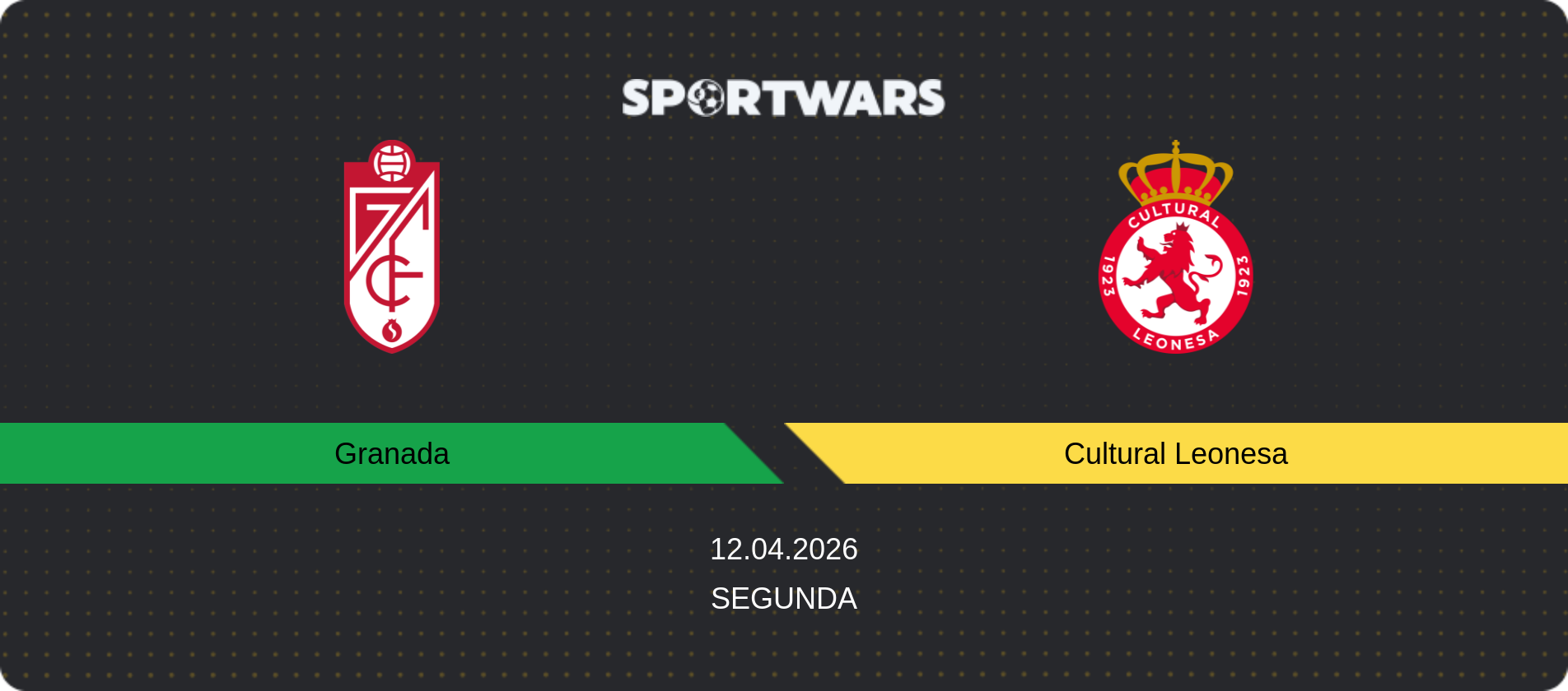 Match prediction Granada — Cultural Leonesa, Segunda, 12.04.2026