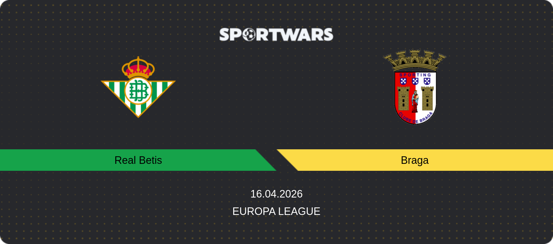 Match prediction Real Betis — Braga, Europa League, 16.04.2026