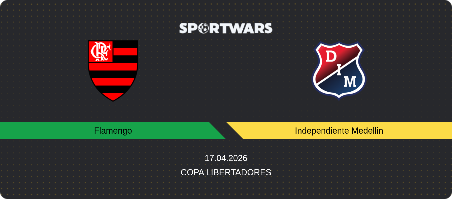 Match prediction Flamengo — Independiente Medellin, Copa Libertadores, 17.04.2026