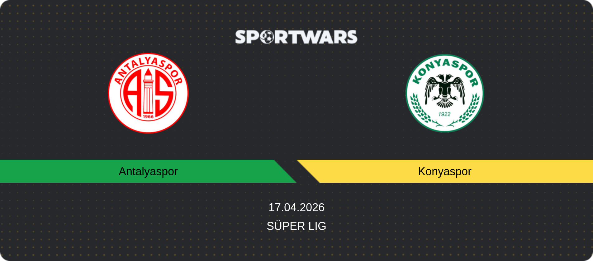 Match prediction Antalyaspor — Konyaspor, Süper Lig, 17.04.2026