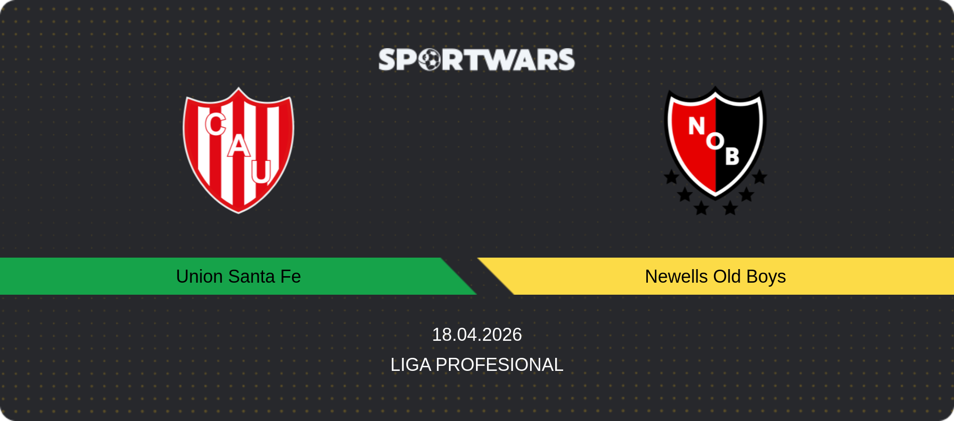 Match prediction Union Santa Fe — Newells Old Boys, Liga Profesional, 18.04.2026