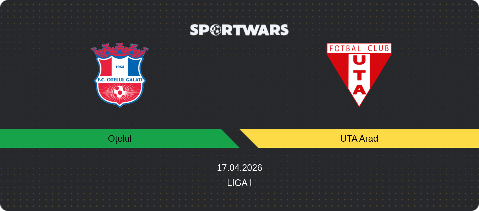 Match prediction Oţelul — UTA Arad, Liga I, 17.04.2026