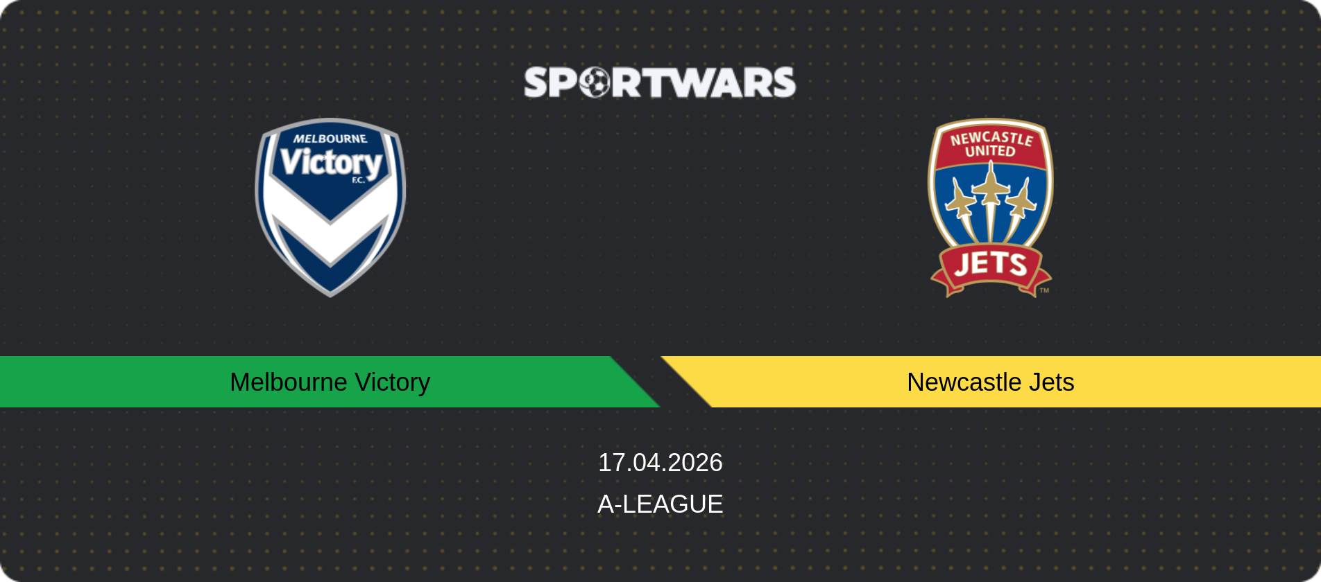 Match prediction Melbourne Victory — Newcastle Jets, A-League, 17.04.2026