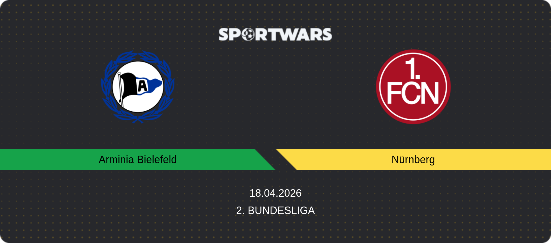 Match prediction Arminia Bielefeld — Nürnberg, 2. Bundesliga, 18.04.2026