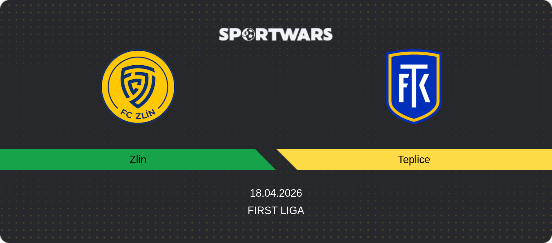 Match prediction Zlin — Teplice, First Liga, 18.04.2026