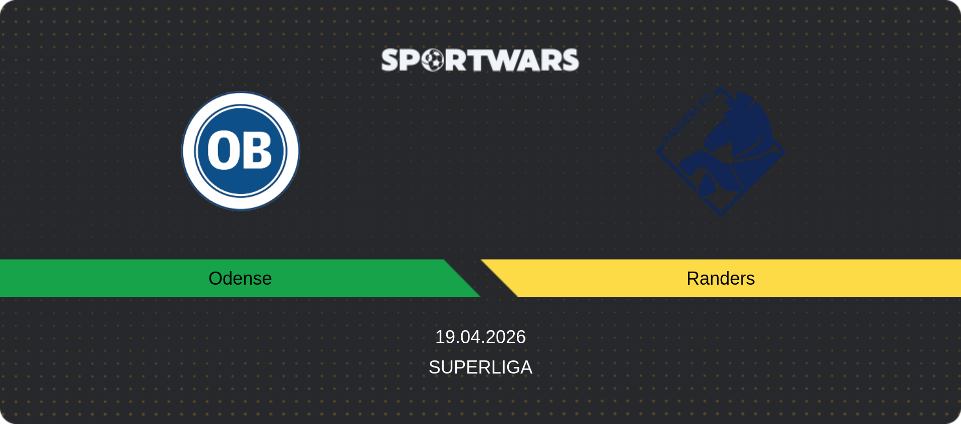 Match prediction Odense — Randers, Superliga, 19.04.2026