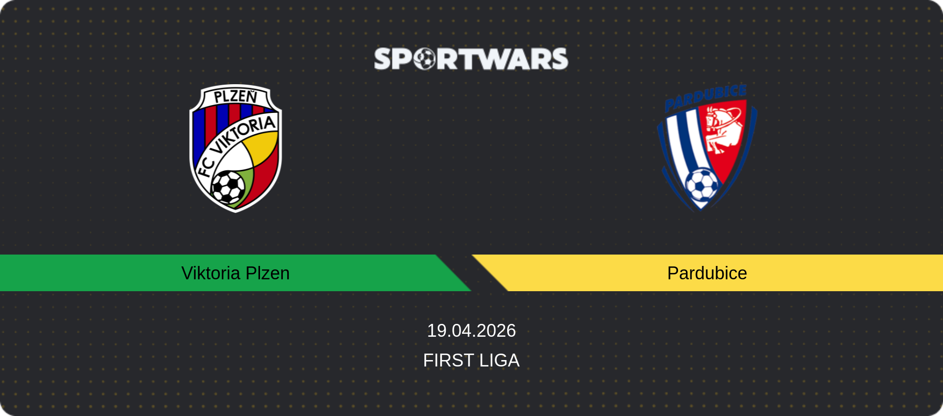 Match prediction Viktoria Plzen — Pardubice, First Liga, 19.04.2026