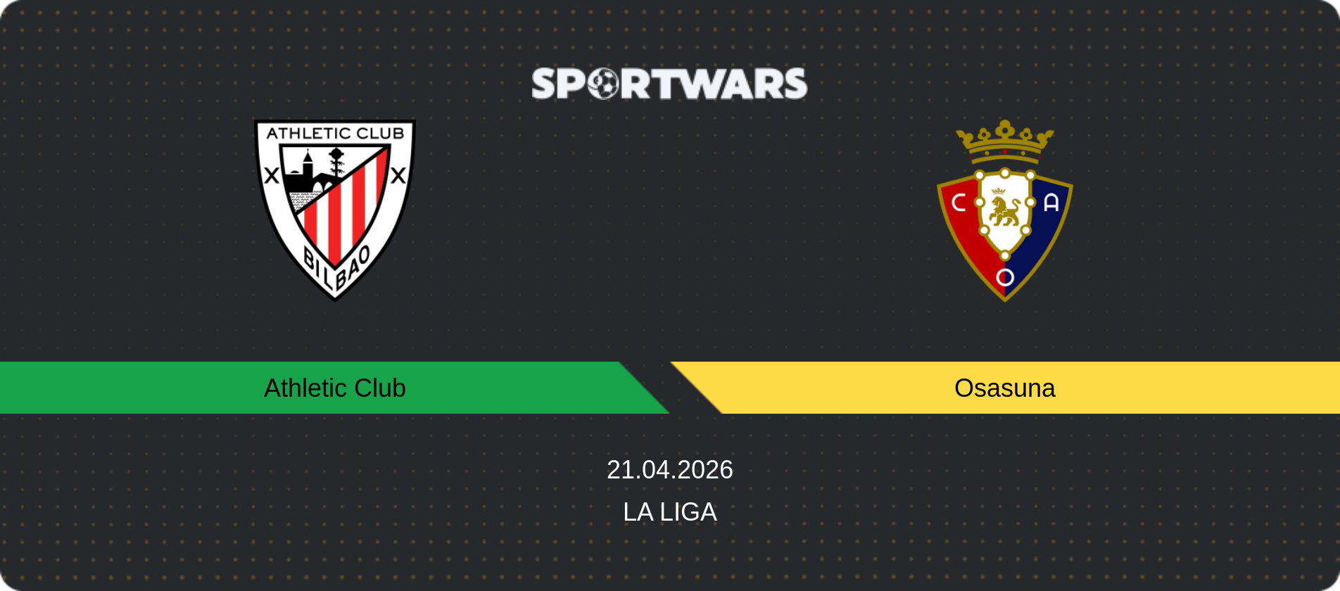 Match prediction Athletic Club — Osasuna, La Liga, 21.04.2026