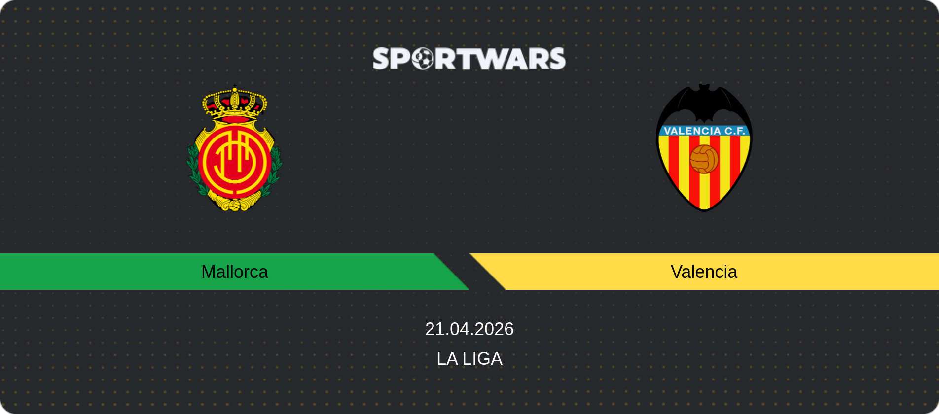Match prediction Mallorca — Valencia, La Liga, 21.04.2026