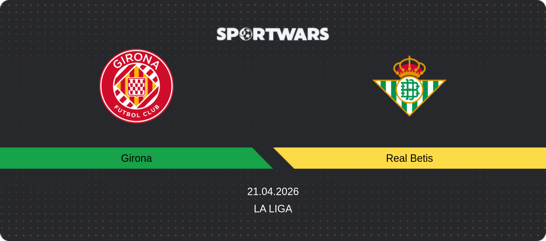 Match prediction Girona — Real Betis, La Liga, 21.04.2026