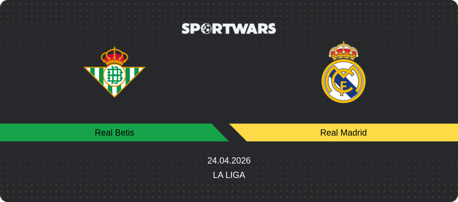 Match prediction Real Betis — Real Madrid, La Liga, 24.04.2026
