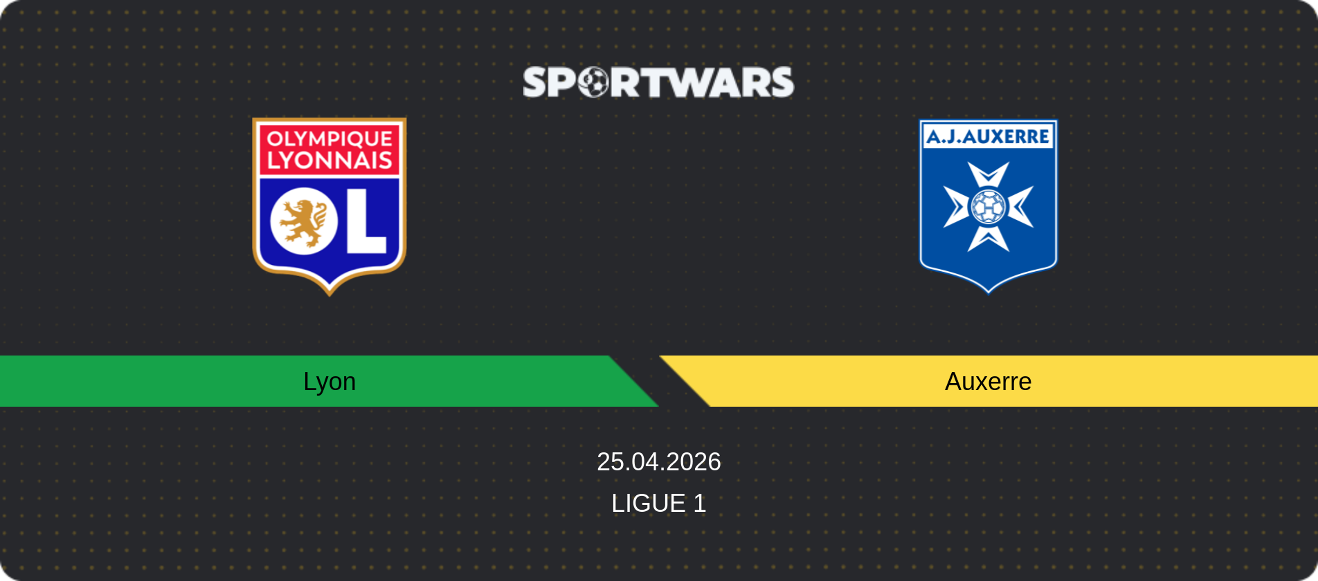 Match prediction Lyon — Auxerre, Ligue 1, 25.04.2026