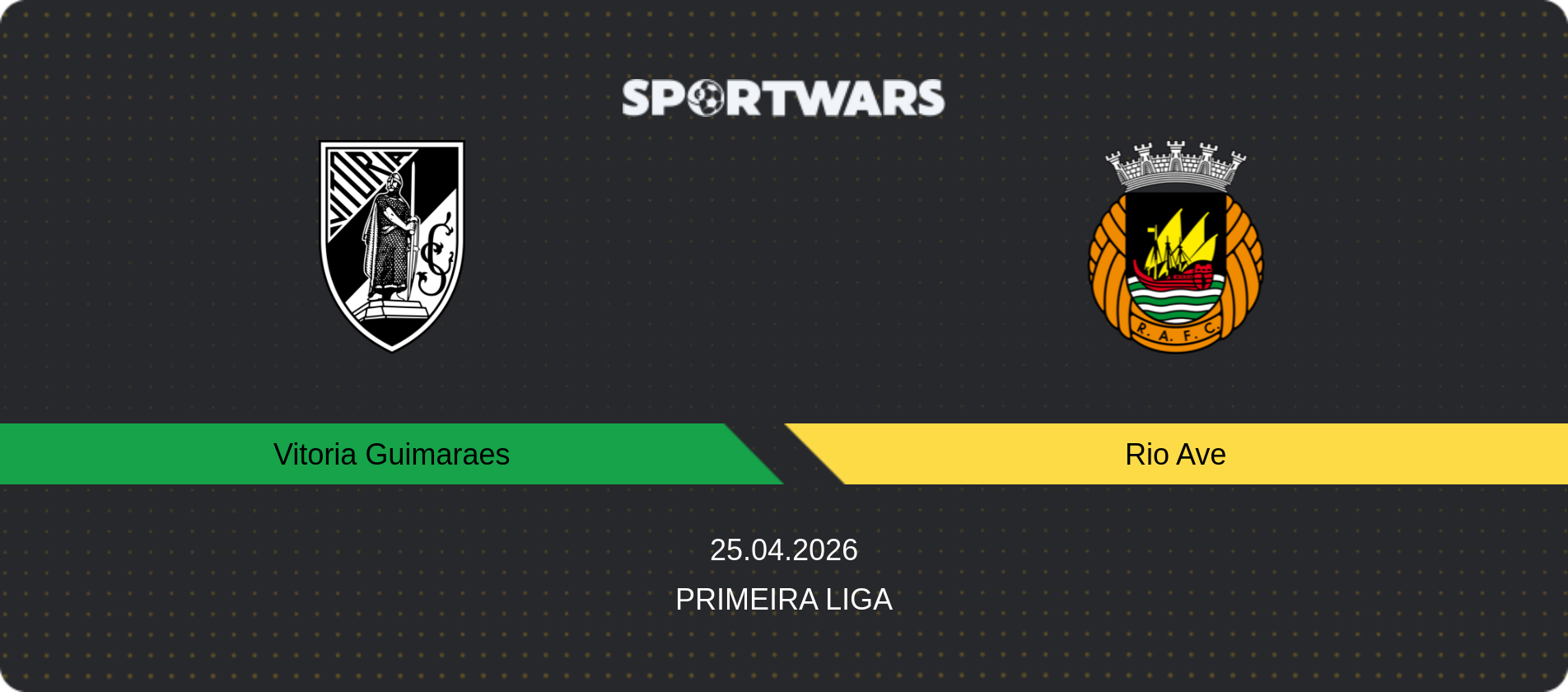 Match prediction Vitoria Guimaraes — Rio Ave, Primeira Liga, 25.04.2026