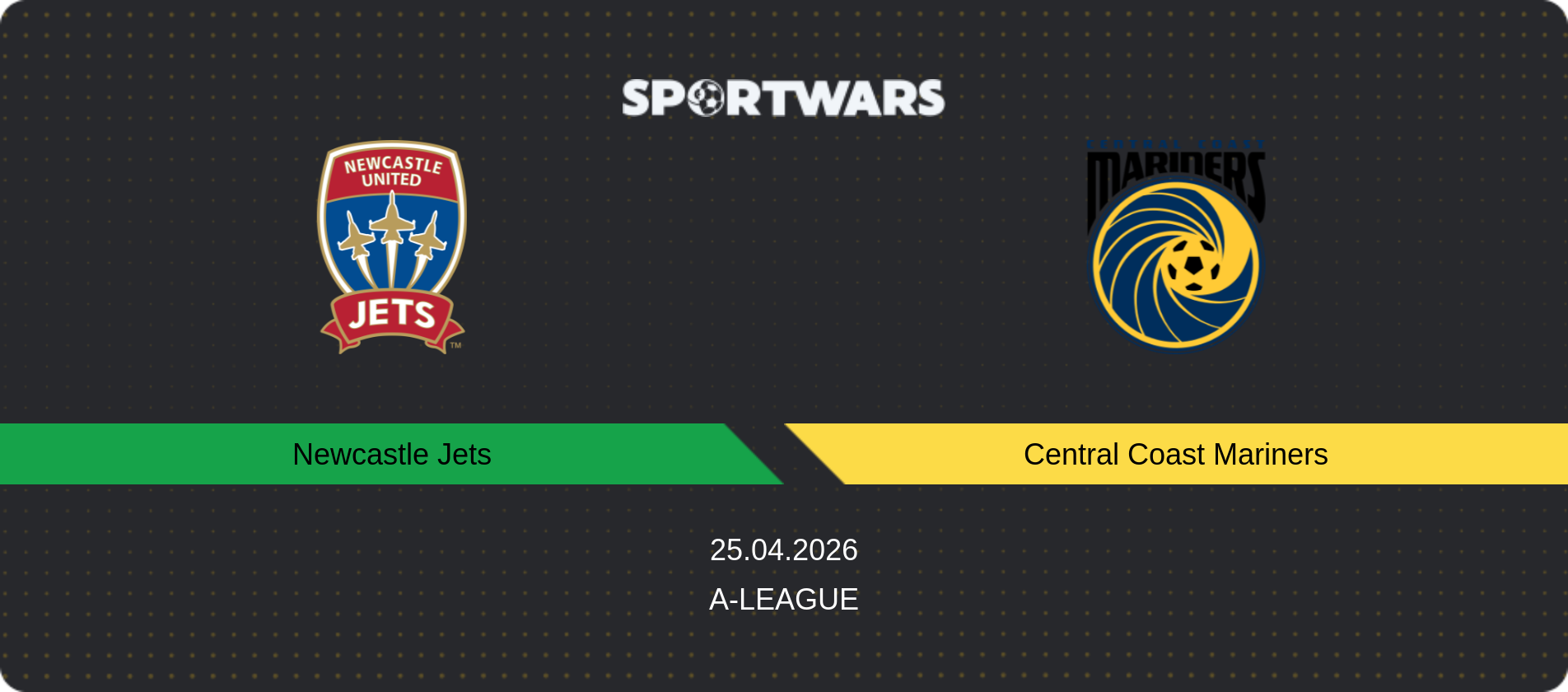 Match prediction Newcastle Jets — Central Coast Mariners, A-League, 25.04.2026