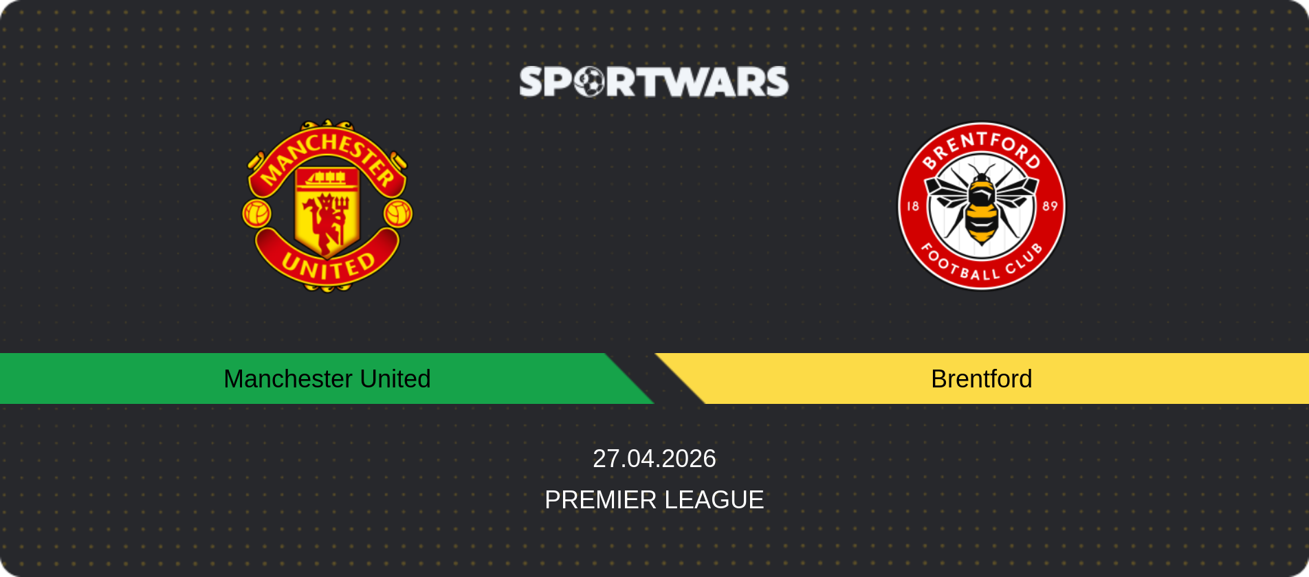 Match prediction Manchester United — Brentford, Premier League, 27.04.2026