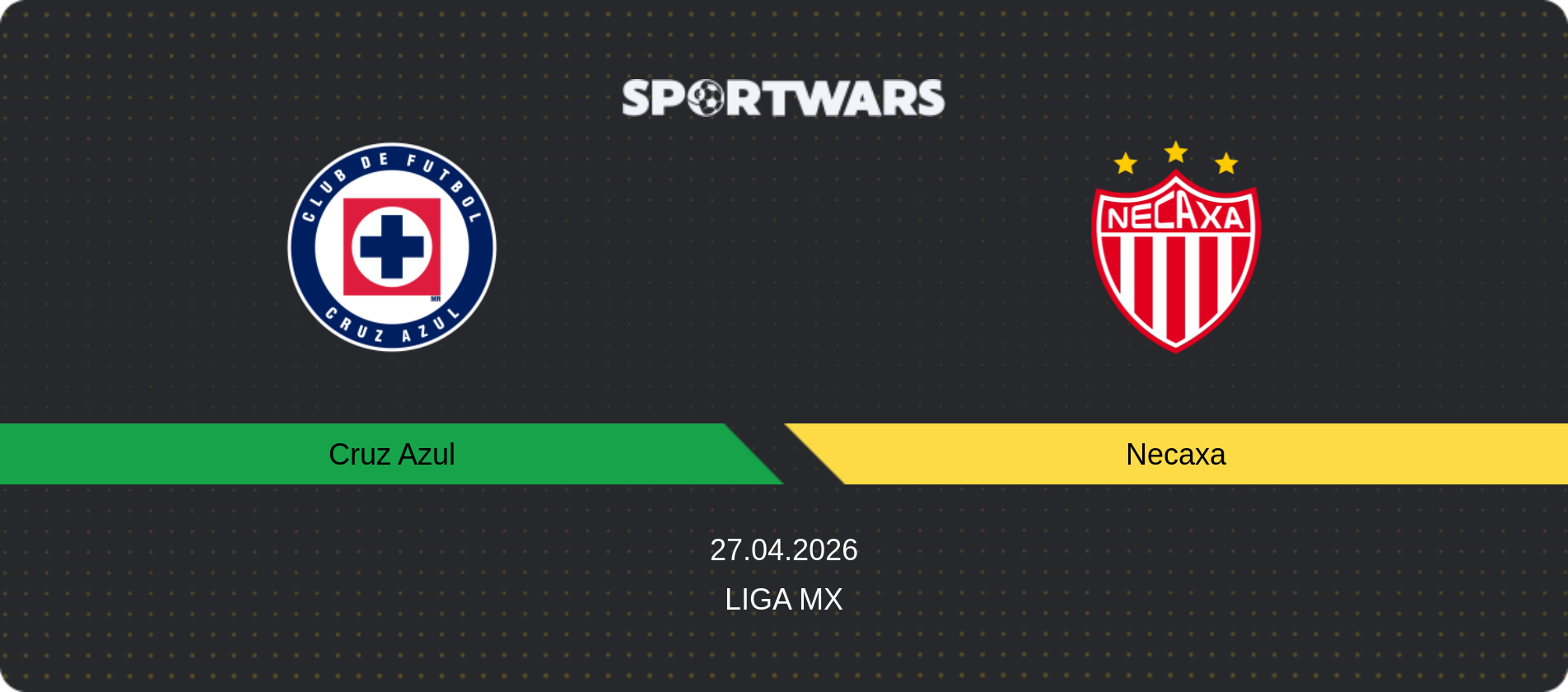 Match prediction Cruz Azul — Necaxa, Liga MX, 27.04.2026