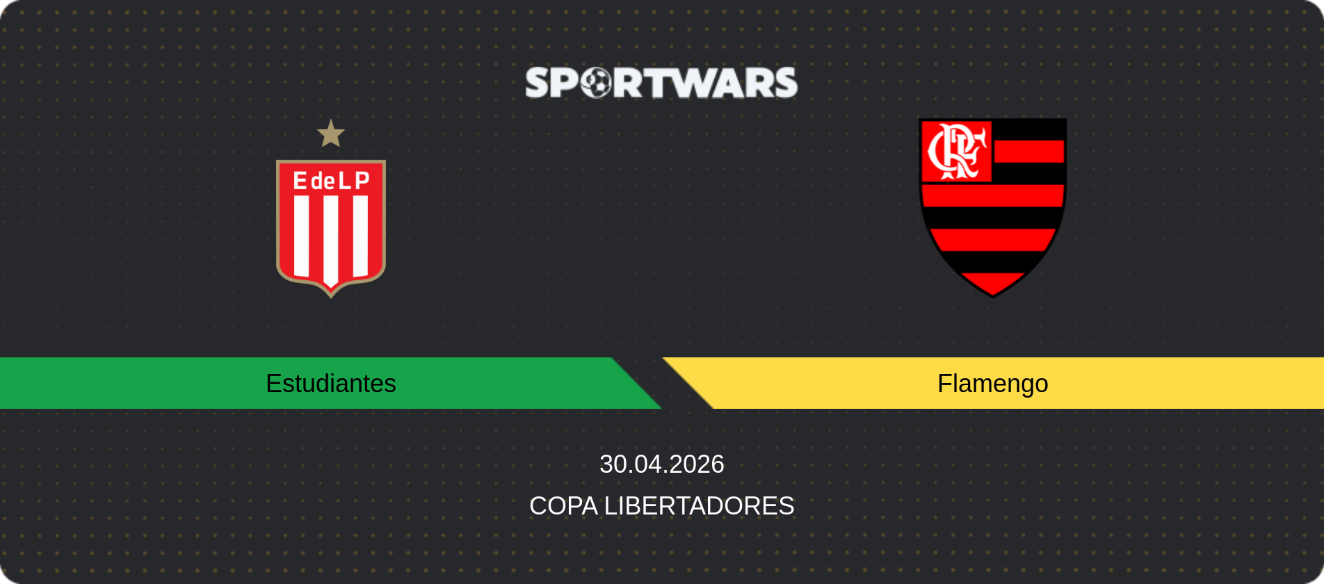 Match prediction Estudiantes — Flamengo, Copa Libertadores, 30.04.2026