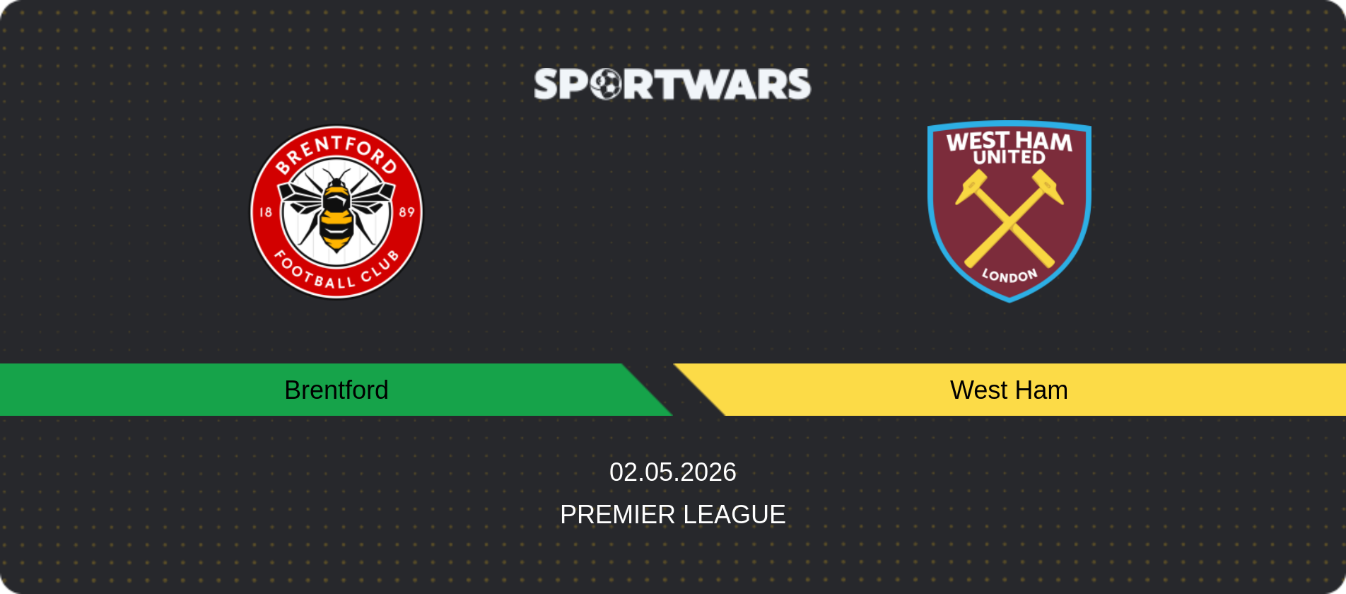 Match prediction Brentford — West Ham, Premier League, 02.05.2026